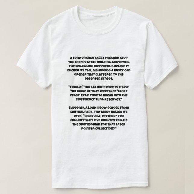 Camiseta Un chiste de IA sobre gatos ha matado a todos los  (Diseño del anverso)