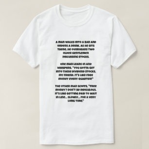 Camiseta Un chiste de IA sobre las acciones de Dividendo