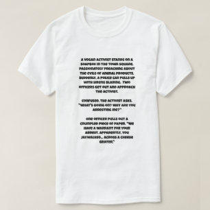 Camiseta Un chiste de IA sobre un ser vegano te mete en la