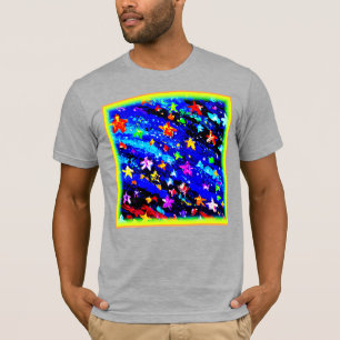 Camiseta Un cielo estrellado de colores brillantes. Comprar