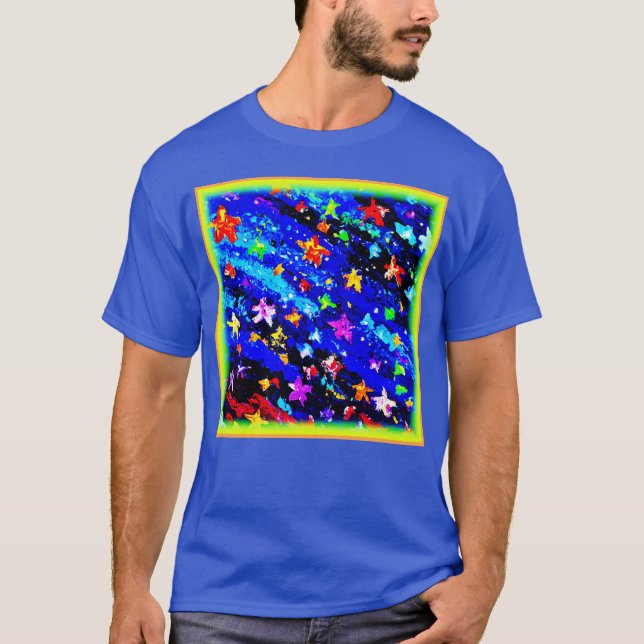 Camiseta Un Cielo Starry De Colores Brillantes. ¡Hazte con  (Anverso)