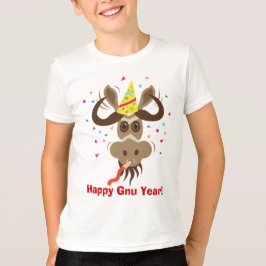 Camiseta ¡Un cierto año del Gnu de Stuff_Partier Gnu_Happy