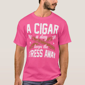 Camiseta Un Cigarro Al Día Mantiene El Estrés Alejado