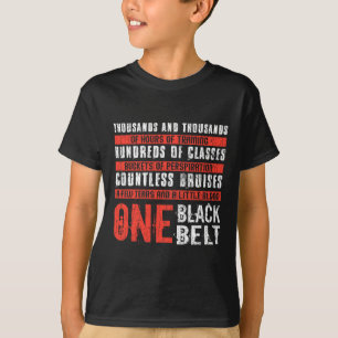 Camiseta Un cinturón negro divertida artes marciales Karate