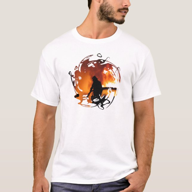 Camiseta Un círculo de llamas (Anverso)