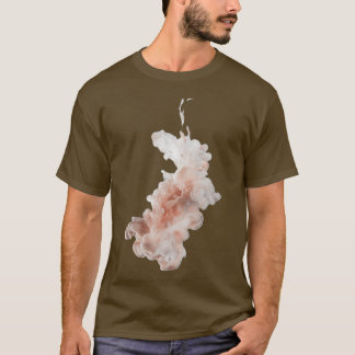 Camiseta Un Clúster De Plata Rosa Curva Y Blanco Como En