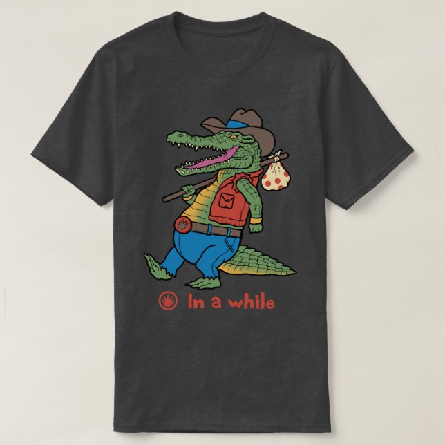 Camiseta Un cocodrilo (Diseño del anverso)