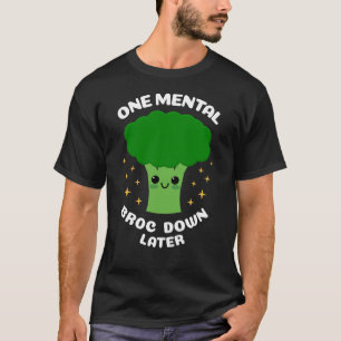 Camiseta Un Colapso Mental Después Broc-Cuádro Lindo Kawaii