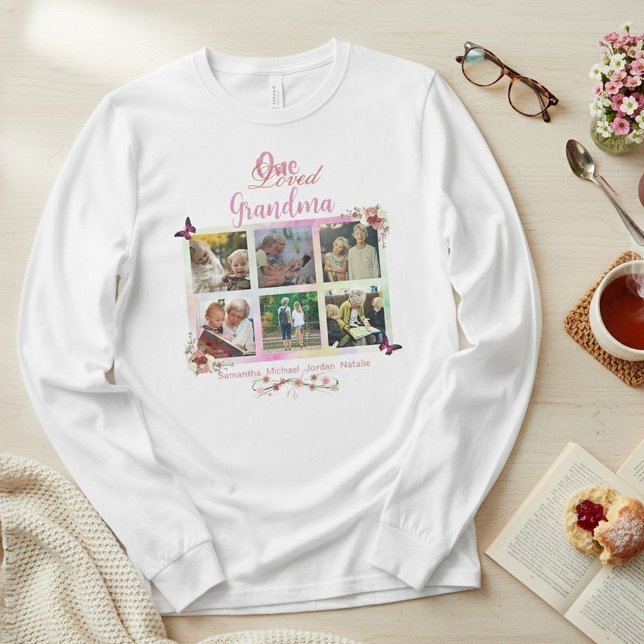 Camiseta Un collage de fotos personalizado de una querida a (Subido por el creador)