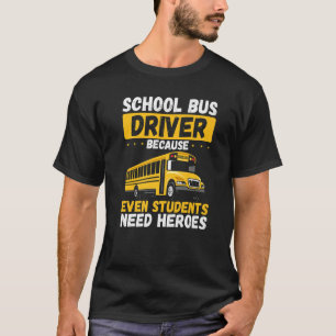 Camiseta Un conductor de autobús escolar divertido dice apl