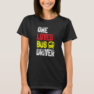 Camiseta Un conductor de autobús querido Escuela de transpo