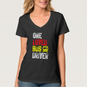 Camiseta Un conductor de autobús querido Escuela de transpo