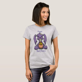 Camiseta Un conejito zombie ama los huevos