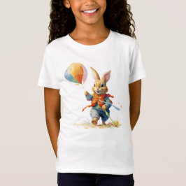 CAMISETA UN CONEJO DULCE CON GLOBOS