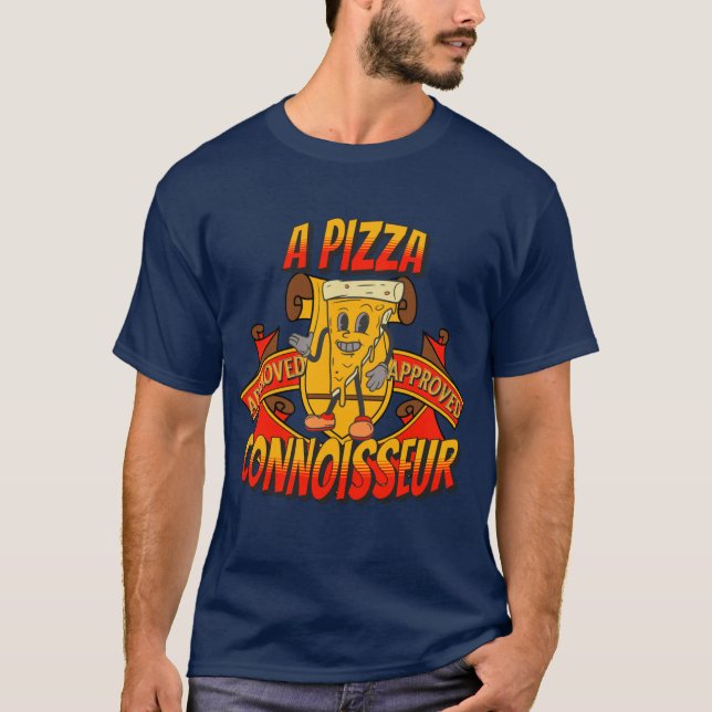 Camiseta Un conserje de pizza, regalo elegante de papá fres (Anverso)