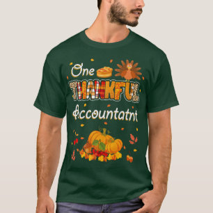 Camiseta Un Contador Agradecido Cae El Día De Gracias De Ot