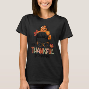 Camiseta Un Contador Agradecido Moño Desordenado Otoño