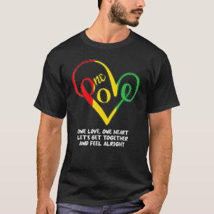 Camiseta Un corazón africano de amor Mes de la Historia Neg