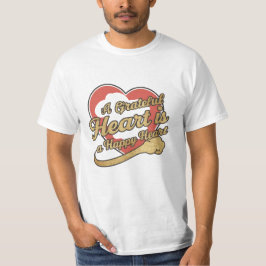 Camiseta Un Corazón Agradecido Es Un Corazón Feliz