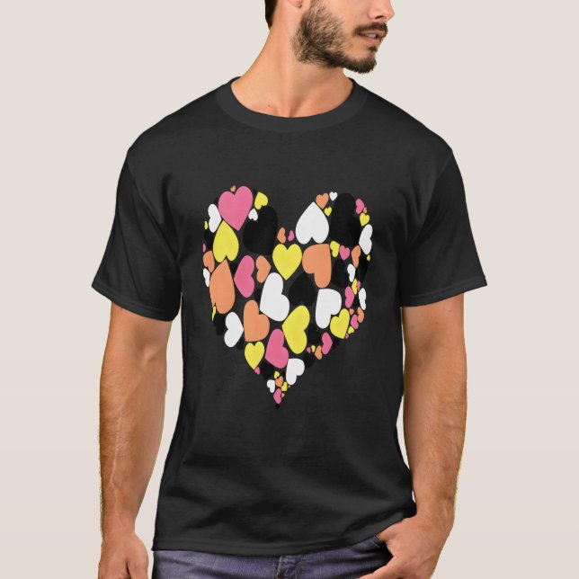Camiseta Un Corazón De Corazones Akiosexuales Orgulloso De  (Anverso)