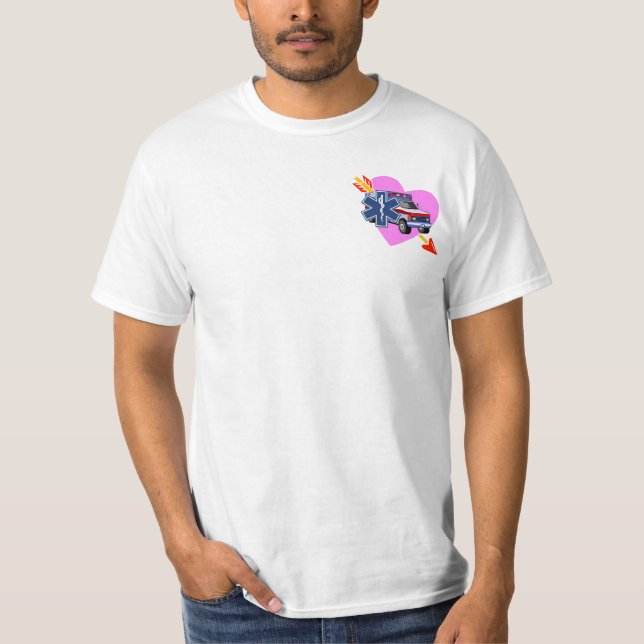 Camiseta Un corazón del ccsme del cuidado (Anverso)