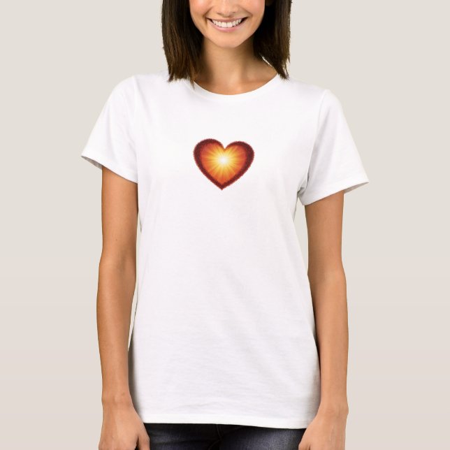 Camiseta Un corazón en el que brilla el sol (Anverso)