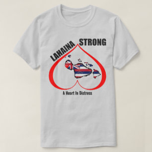 CAMISETA UN CORAZÓN EN EL TRASTORNO DE LAHAINA FUERTE