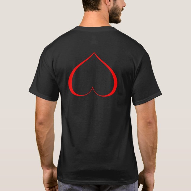 CAMISETA UN CORAZÓN EN ROJO TRASTORNADOR (Reverso)