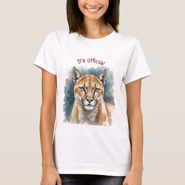 Camiseta Un Cougar divertido sobre los accesorios de cumple (Anverso)