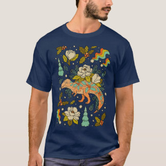 Camiseta Un cretácico Navidad Tyrannosaurus Holiday Dinos