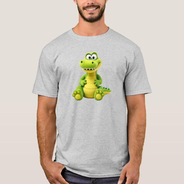 Camiseta Un crocodile trop drôle. (Anverso)