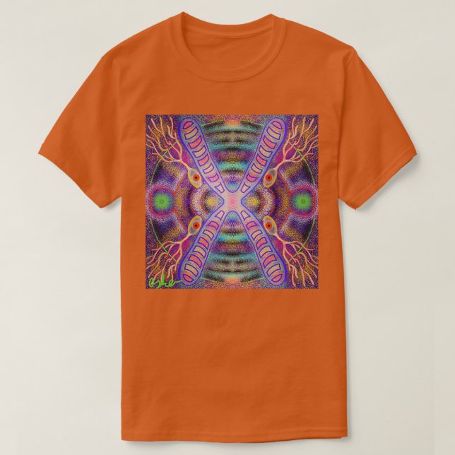 Camiseta Un cromosoma y neuronas (Diseño del anverso)