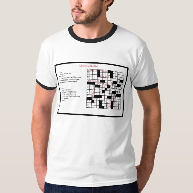 Camiseta Un crucigrama para el papá (Anverso)