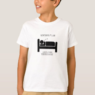 Camiseta Un cuerpo en descanso tiende a permanecer en