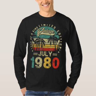 Camiseta Un cumpleaños inmaculado desde julio de 1980