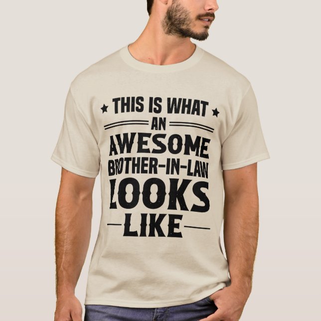 Camiseta Un Cuñado Asombroso Parece (Anverso)