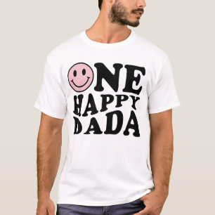 Camiseta Un Dada Feliz Cumpleaños de una familia rosada