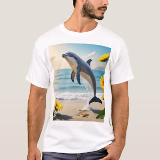 Camiseta Un delfín elegante salta con gracia