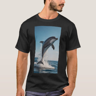 Camiseta Un delfín juguetón saltando del agua