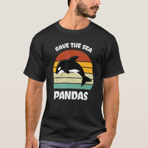 Camiseta Un delfín orca de ballena asesina salva el mar Pan