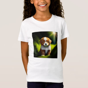 Camiseta Un delicioso cachorro marrón y blanco