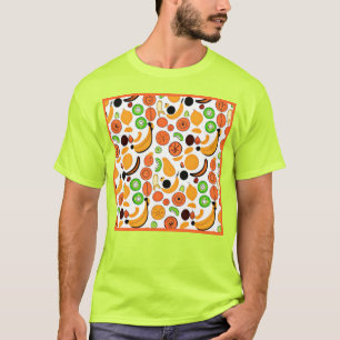 Camiseta Un Delicioso Diseño De Patrones De Frutas
