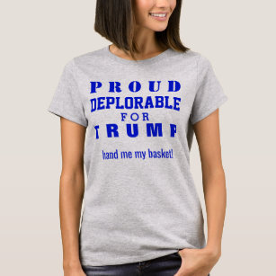 Camiseta Un deplorable orgulloso para los