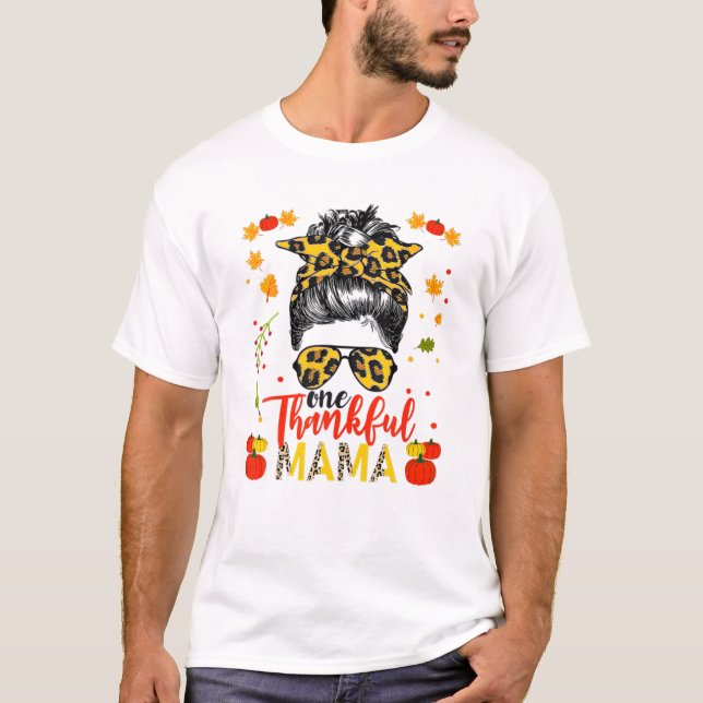 Camiseta Un desordenado bollo de otoño de un leopardo de la (Anverso)