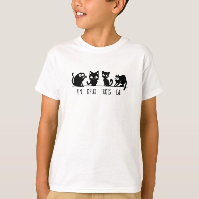 Camiseta Un Deux Trois Cat (Anverso)