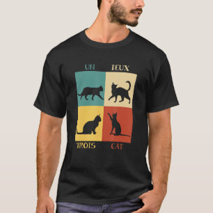 Camiseta Un Deux Trois Cat Cute Mascota Adopción Gatito Fra