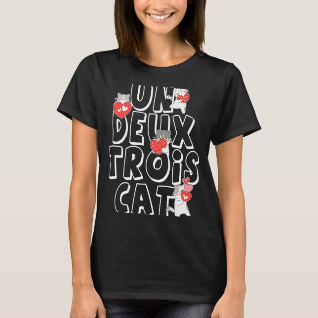 Camiseta Un Deux Trois Cat Vintage (Anverso)