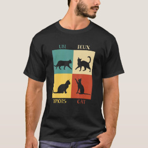 Camiseta Un Deux Trois Gato Adopción de Mascotas Lindo Fran