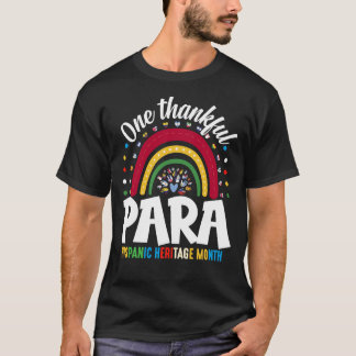 Camiseta Un Día Agradecido Para El Patrimonio Hispano Mes P