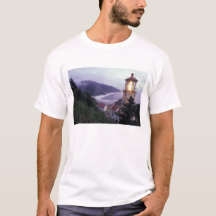 Camiseta Un día brumoso en la costa de Oregón en Heceta